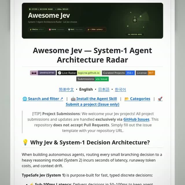 This directory does not trust project descriptions. 

Every project in Awesome Jev is verified by checking the actual so