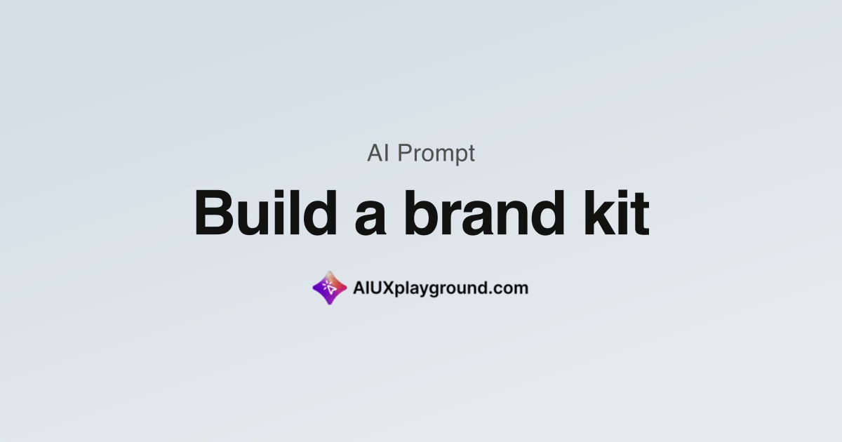 Build a brand kit
