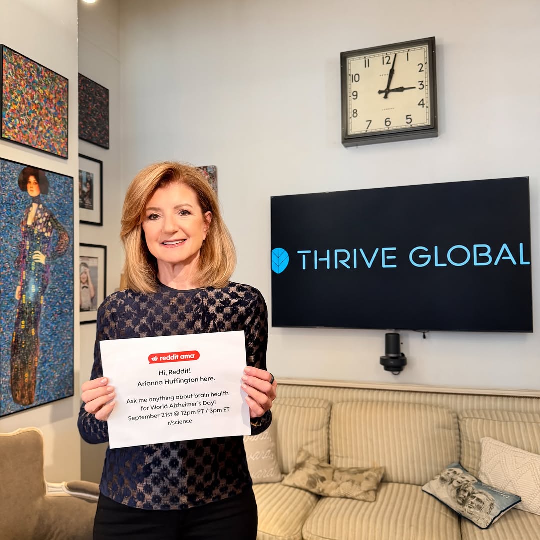 Got questions about brain health? Join Arianna Huffington, Dr. Vin Gupta, and Dr. Brandy Matthews, for an AMA in r/scien