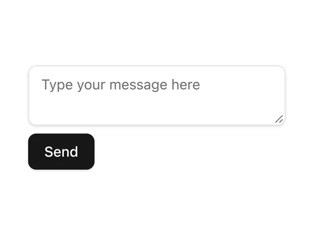 Textarea with Send Button