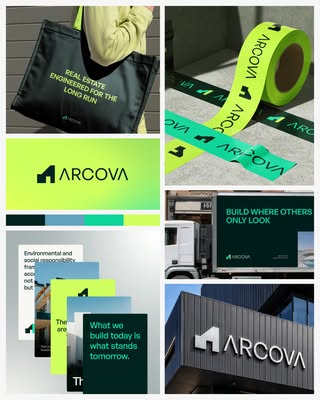 Arcova - Modern Real Estate Branding System