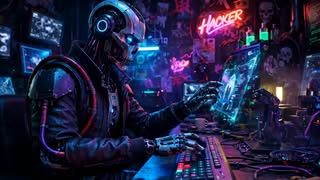 Guess the model? (Unreleased, ofc) 👀

Test prompt: "Cyberpunk hacker robot working in front of many monitors"