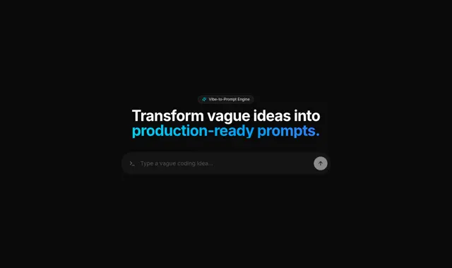 Vibe-to-Prompt AI Input