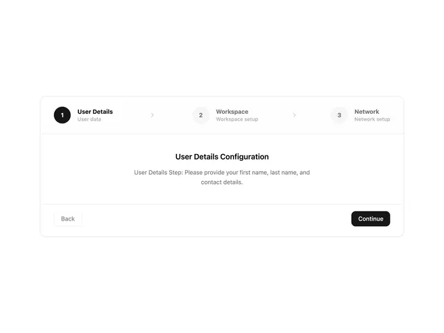 Configuration Stepper