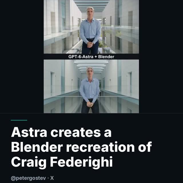 A recognizable subject gives developers a concrete reference point for evaluating a 3D recreation workflow. 

via @peter