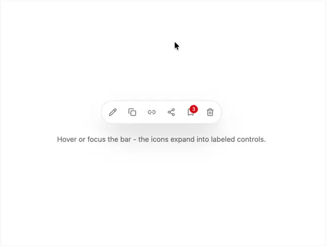 Expandable Action Bar
