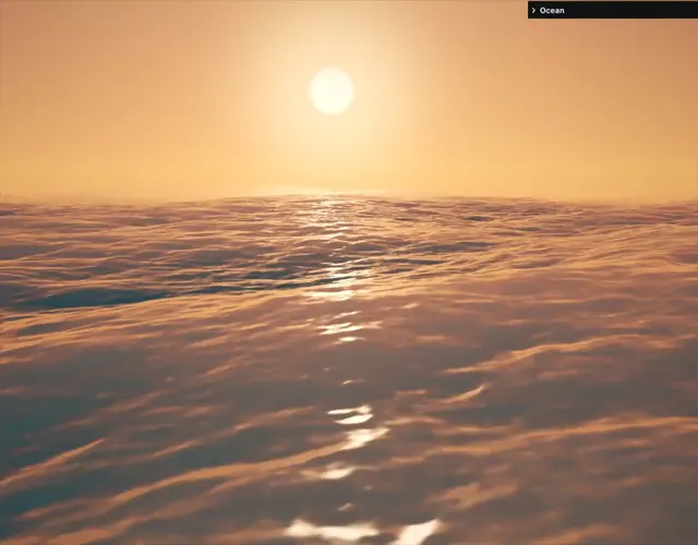 FFT ocean surface