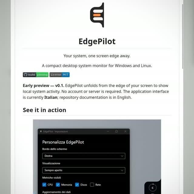 This tiny pill sits on the edge of your screen and quietly watches your whole computer.
A tiny pill sitting on the edg