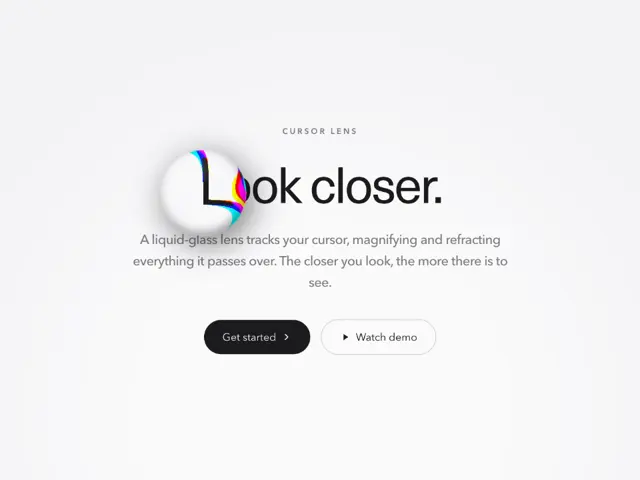 Liquid Glass Cursor