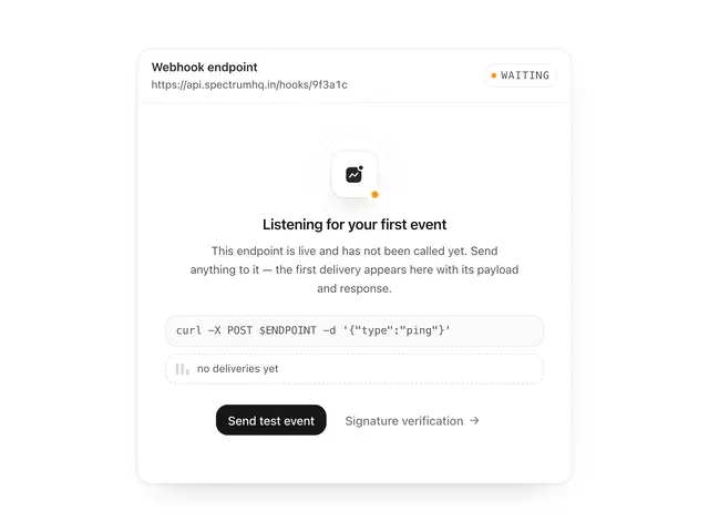 Webhook Empty State