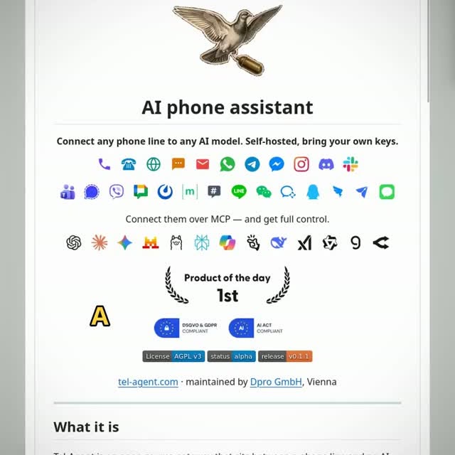This Open-Source Tool Turns Your Phone System Into an AI Assistant

A phone call lands on your server, and instead of a