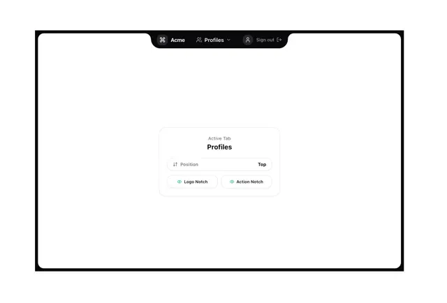 Adaptive Notch Navigation Bar