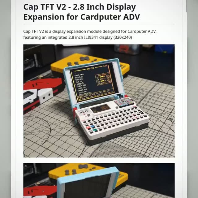 This tiny Cardputer just got a much bigger personality. 

Cap TFT V2 is the display expansion that brings a chunky, retr