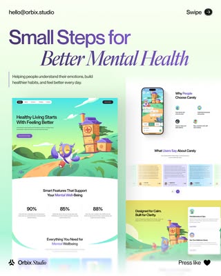 Carely - Mental Health & Wellness App & Website Design

Mental health products carry a design responsibility that few ca