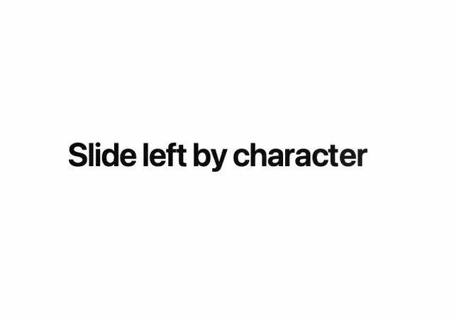 Text Char Slide