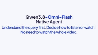 Alibaba released Qwen3.8-Omni-Flash, a new omni-modal model with audio and video understanding.
Qwen3.8-Omni-Flash com