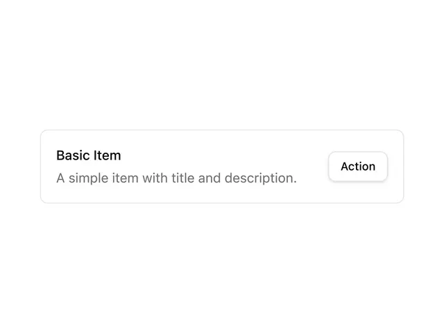Basic Item