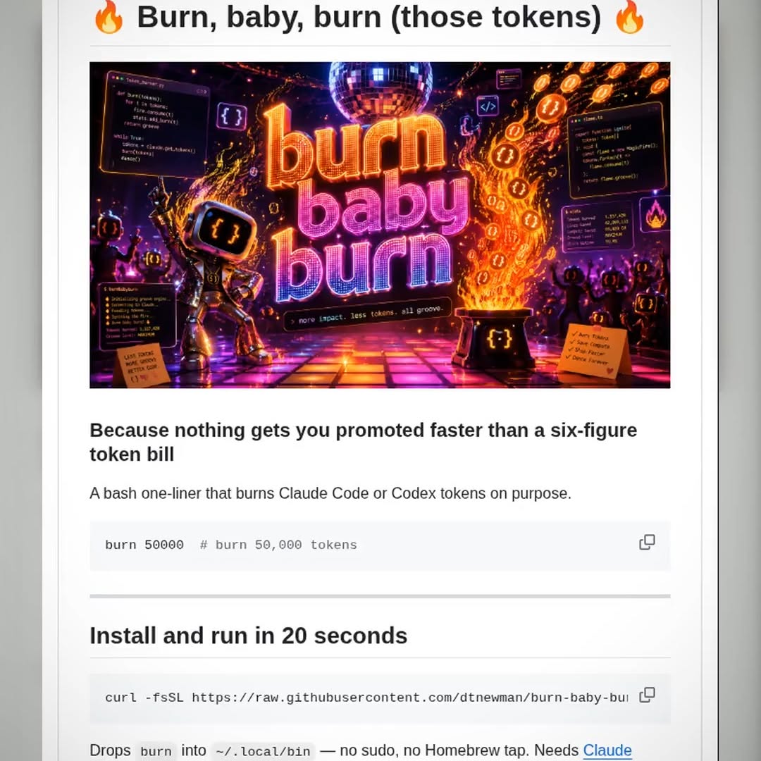 Want a Promotion? Burn Those AI Tokens!

Do you want to look like the most productive engineer on your team without actu