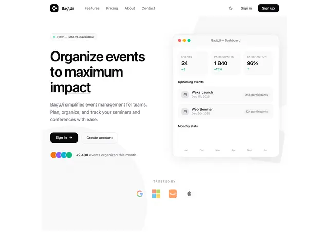 Event Dashboard Hero