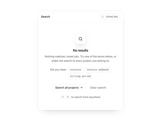 Search Empty State