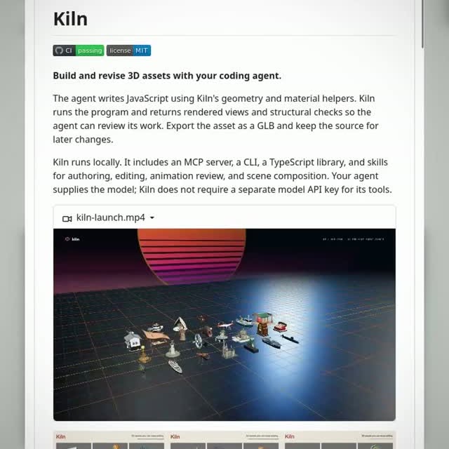 This AI does not just generate a 3D model once and hope for the best. 

Kiln is the text-to-3D tool that lets language m