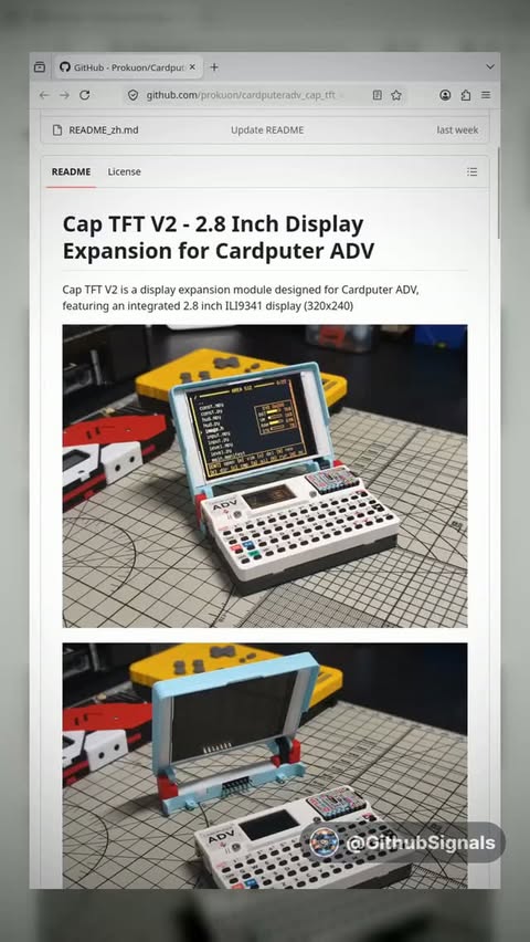 This tiny Cardputer just got a much bigger personality. 

Cap TFT V2 is the display expansion that brings a chunky, retr