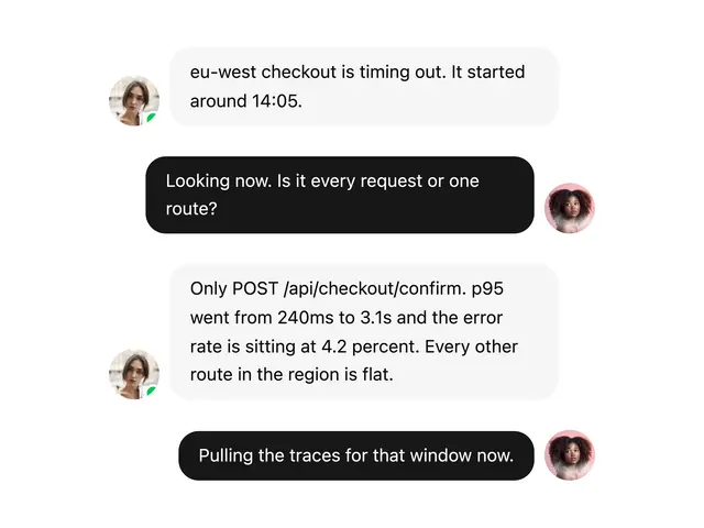 Two-Sided Avatar Chat Message