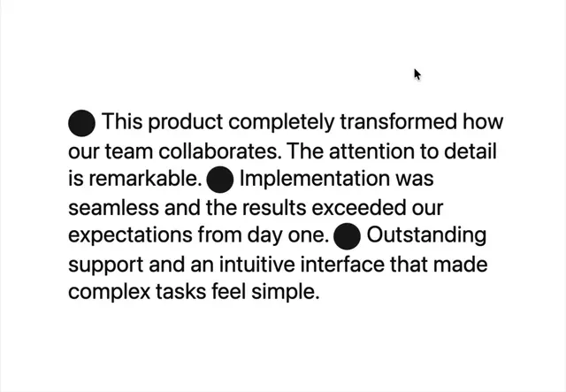 Animated Testimonials