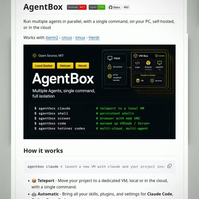 What if every AI coding agent got its own disposable computer?
AgentBox lets you launch a private, isolated computer f