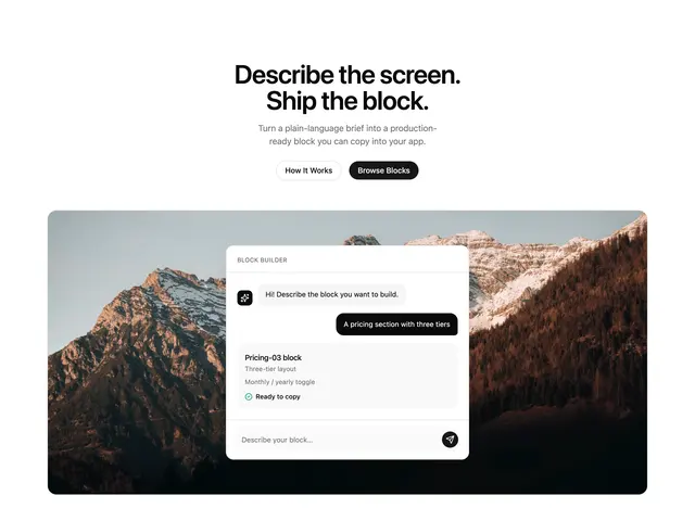 Product Hero with Demo Panel