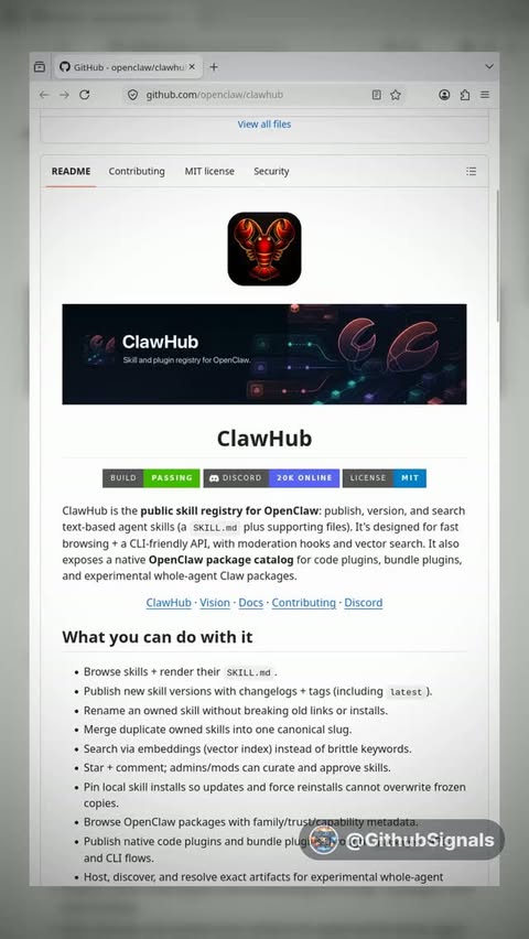 What if adding a new ability to your AI agent worked like installing an app? 

ClawHub turns OpenClaw into a platform wh