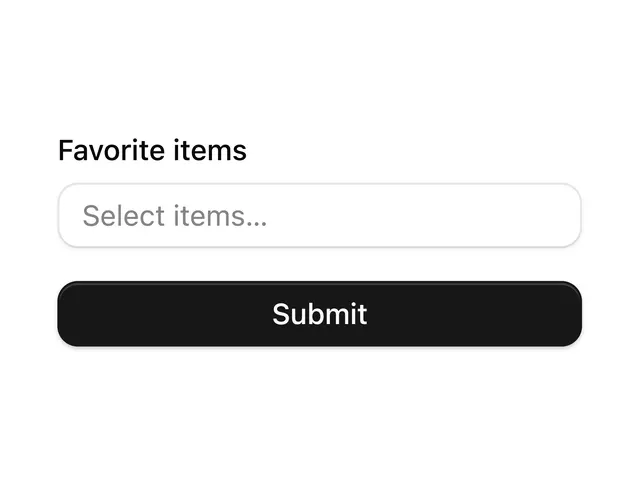 Multi-Select Combobox Form Field