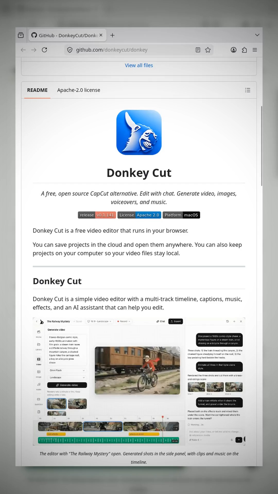 This video editor has an AI creative director built right into the sidebar.

Donkey Cut is a free, open source video edi